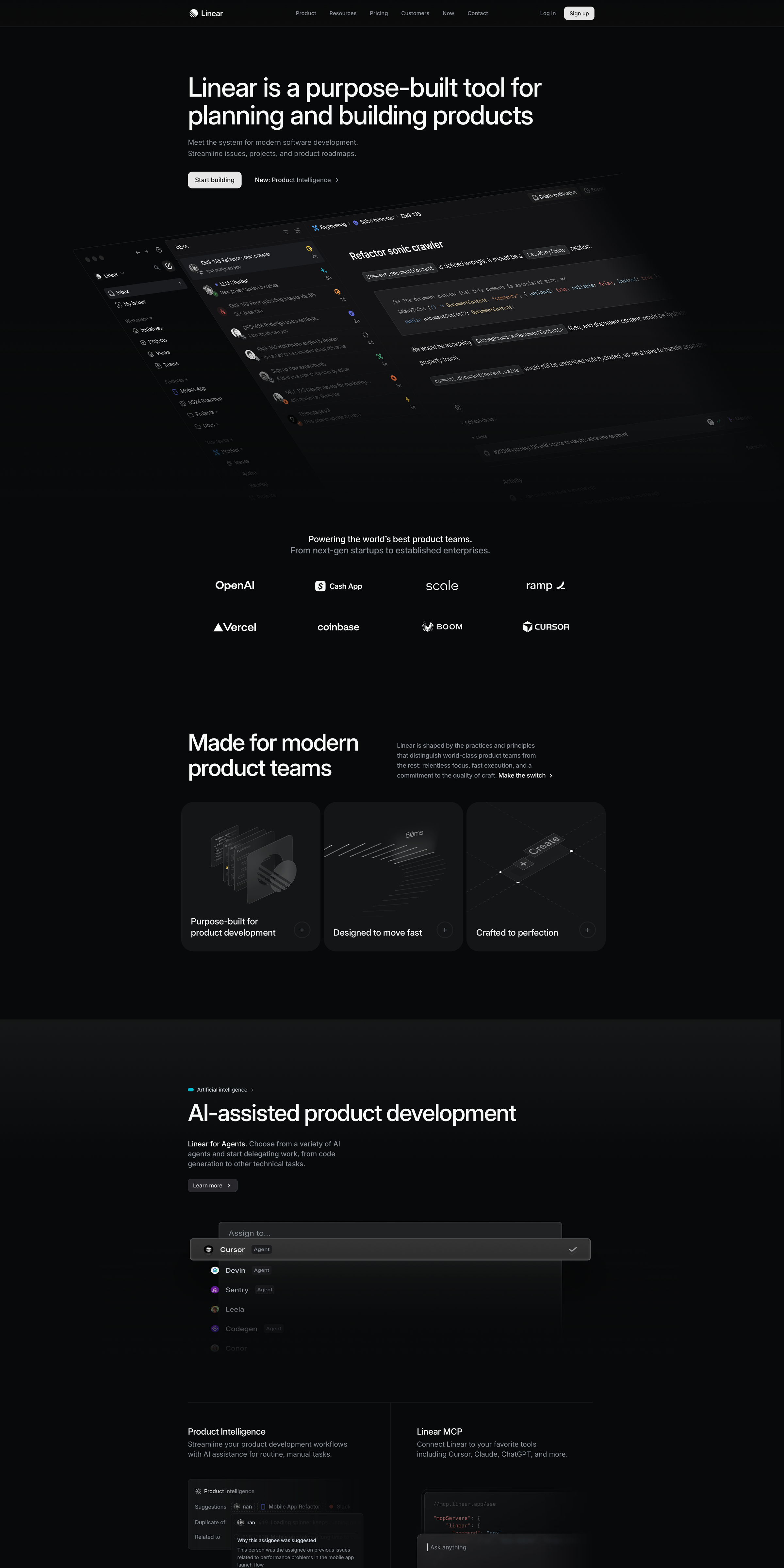 Linear - Full Page Screenshot